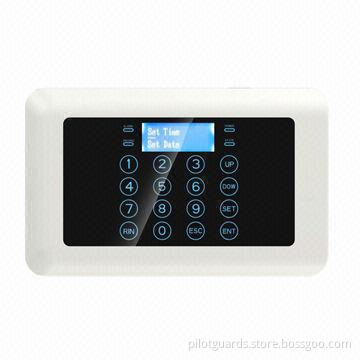 Ultra-thin touch screen GSM alarm system, 433/868MHZ, full voice prompt, customized language is OK